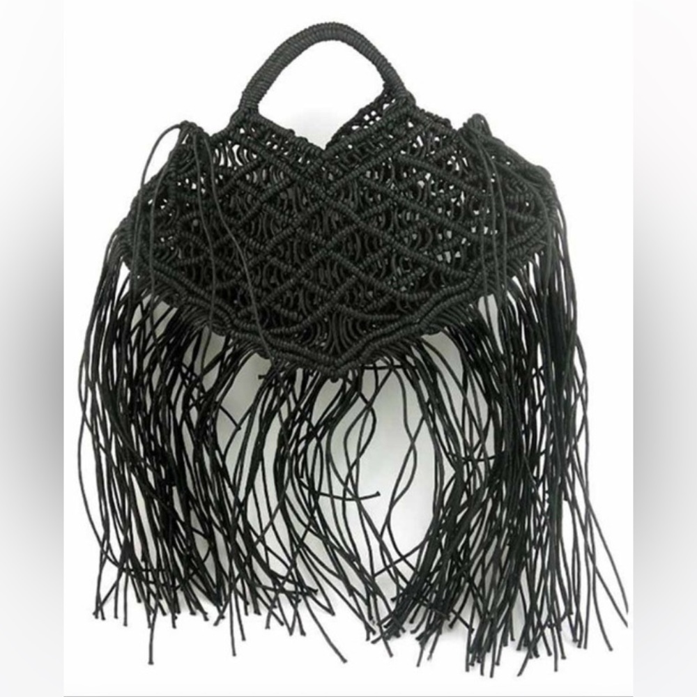 5 ⭐️’s NWT Yellow Vegan Leather Crochet Hand Bags - Picture 4 of 6
